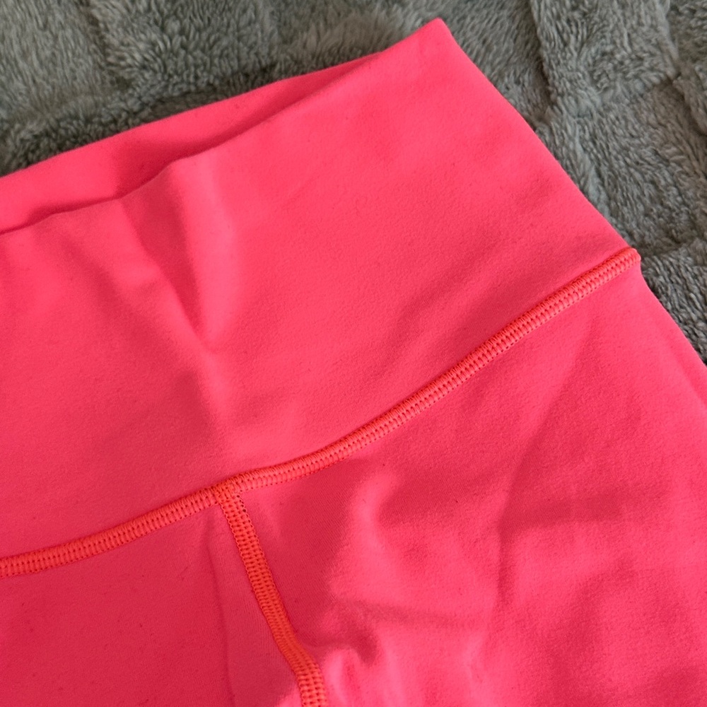 Lululemon Wunder Under Pant Leggings Grapefruit Reversible Pink/Gray - Picture 14 of 16